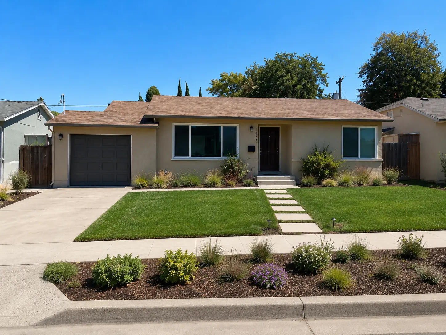 Front & Back Yard Lawn and Paver Patio Renewal in Encino