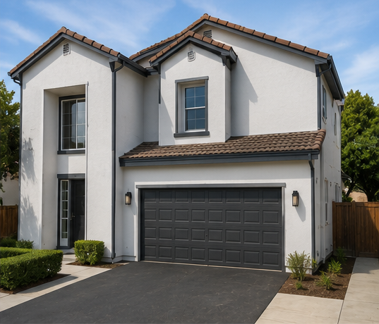 Full Exterior Repaint with Charcoal Trim